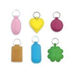 Leather Keychain Factory - OEM Custom Heart-shaped Pendant