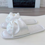 Women Slipper Factory - OEM Custom Low Heel Bow Comfortable