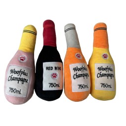 Wine Dog Toy Supplier - OEM Custom Polyester Fiber Squeaky