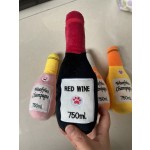 Wine Dog Toy Supplier - OEM Custom Polyester Fiber Squeaky