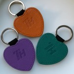 Leather Keychain Factory - OEM Custom Heart-shaped Pendant