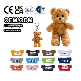 Teddy Bear with T-shirt Factory - Custom Logo Plush Toy Kids Gift