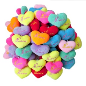Heart Keychain Factory - OEM Custom Love Embroidered Plush