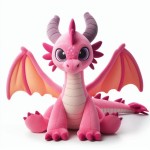 Plush Toy Factory - Custom Pink Dragon Stuffed Animal