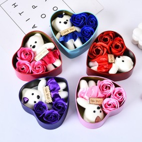 Gift Set Manufacturer - Heart Shaped Soap Flower