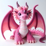 Plush Toy Factory - Custom Pink Dragon Stuffed Animal
