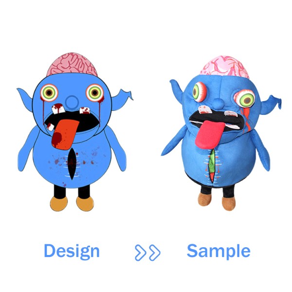 Plush Toy Manufacturer - Custom Horror Monster Soft Toy Design