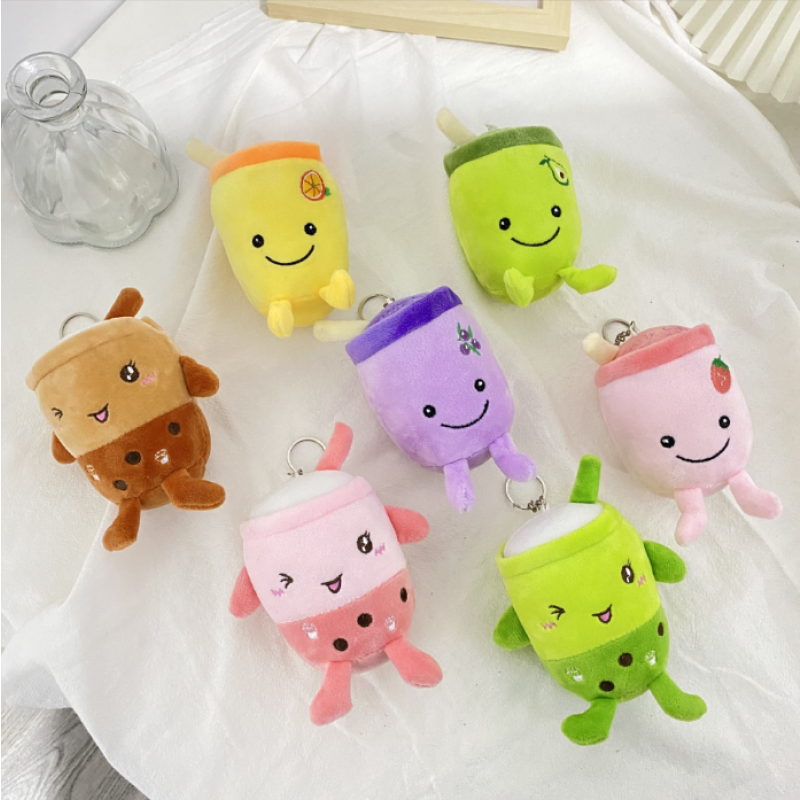 Plush Keychain Manufacturer - Bubble Tea Cup Plush Toy