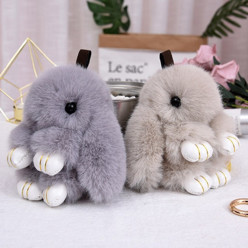 Plush Keychain Factory - Rabbit Fur Keychain