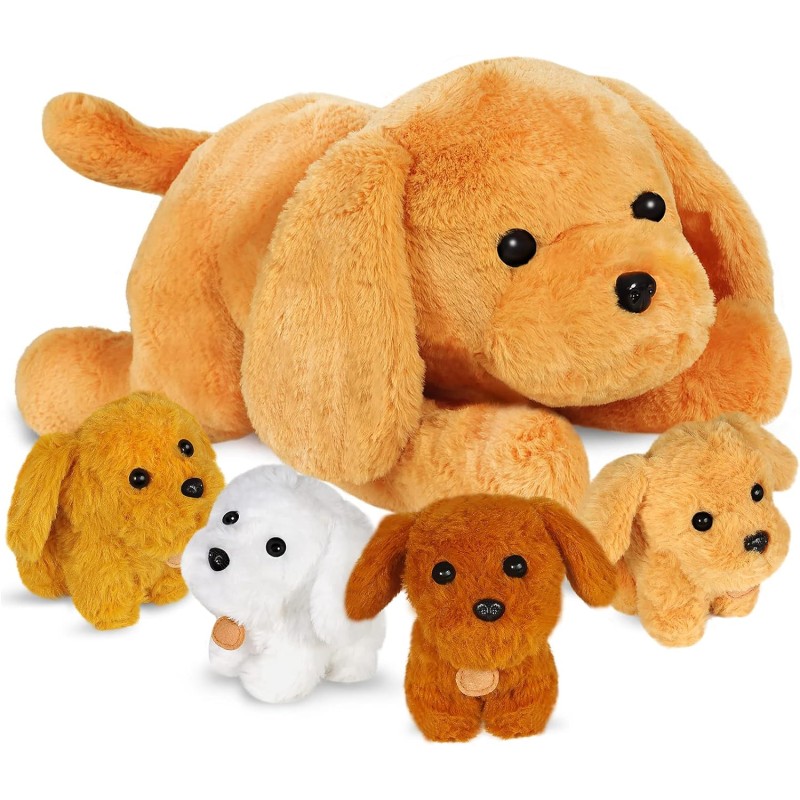 Plush Toy Manufacturer - Puppy with 4 Small Dogs