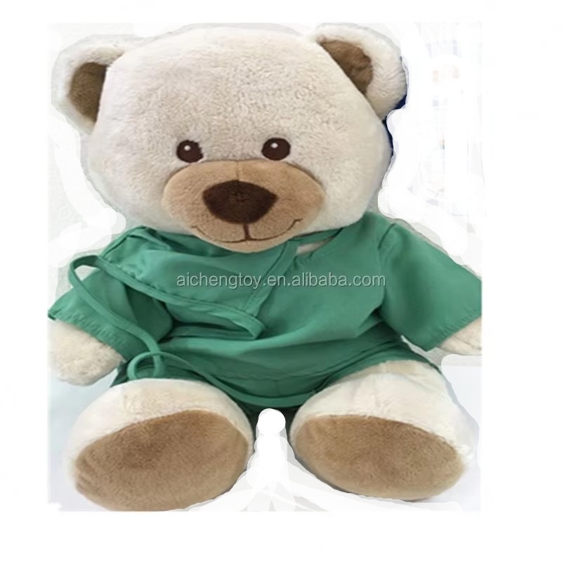 Plush Toy Factory - Green Doctor Bear Toy