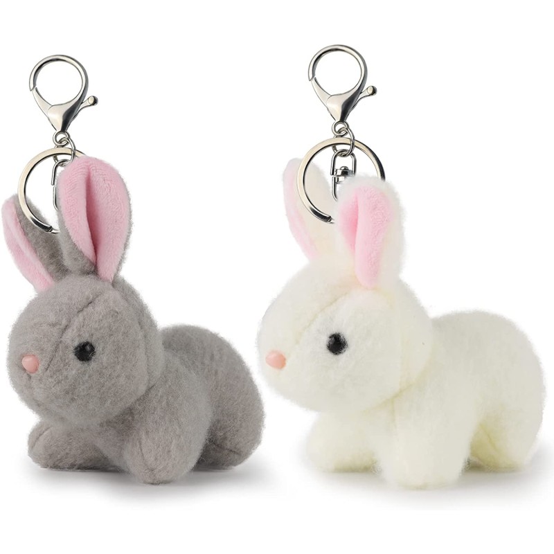 Keychain Manufacturer - 4.8 Inch Bunny Keychain Set