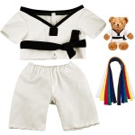 Doll Clothes Manufacturer - Taekwondo Bear Uniform