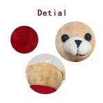 Keychain Factory - Red Plush Bear Keychain