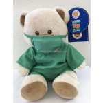 Plush Toy Factory - Green Doctor Bear Toy
