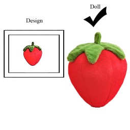 Strawberry Pillow Supplier - OEM Custom Fruit Theme Decoration