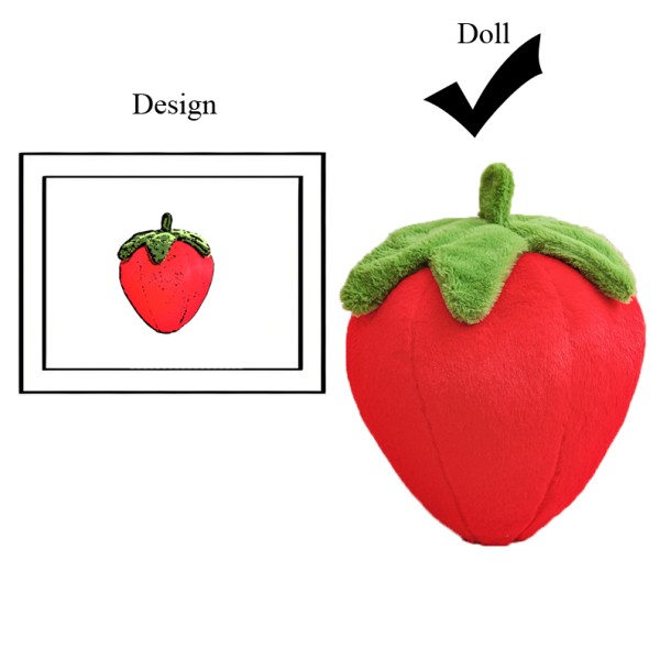 Strawberry Pillow Supplier - OEM Custom Fruit Theme Decoration