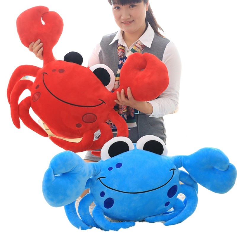 Crab Cushion Manufacturer - OEM Custom Red Blue Shape Design