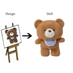 Plush Bear Toy Supplier - OEM Custom Embroidered Logo Mascot