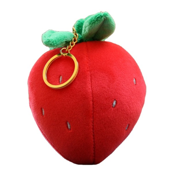 Strawberry Keychain Supplier - OEM Custom Red Plush Accessory