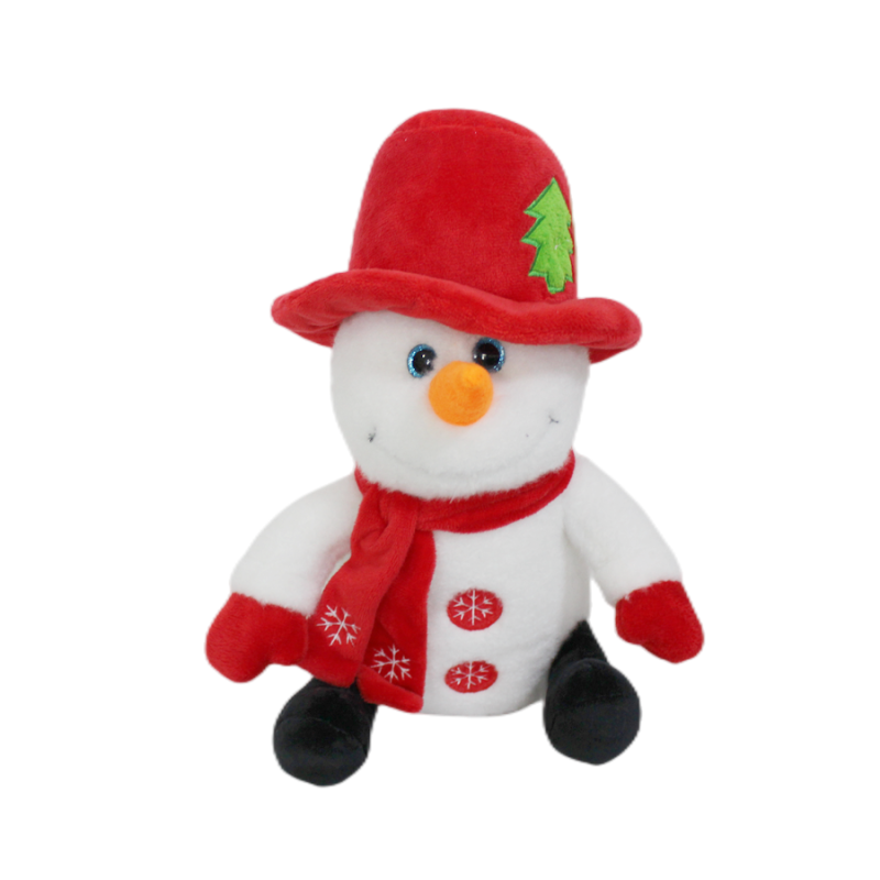 Snowman Plush Doll Supplier - OEM Custom Hat Scarf Decoration