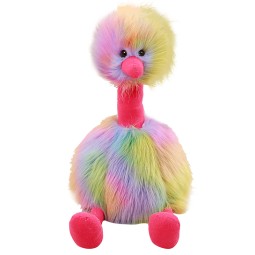 Ostrich Plush Manufacturer - OEM Custom Rainbow Hairy Design