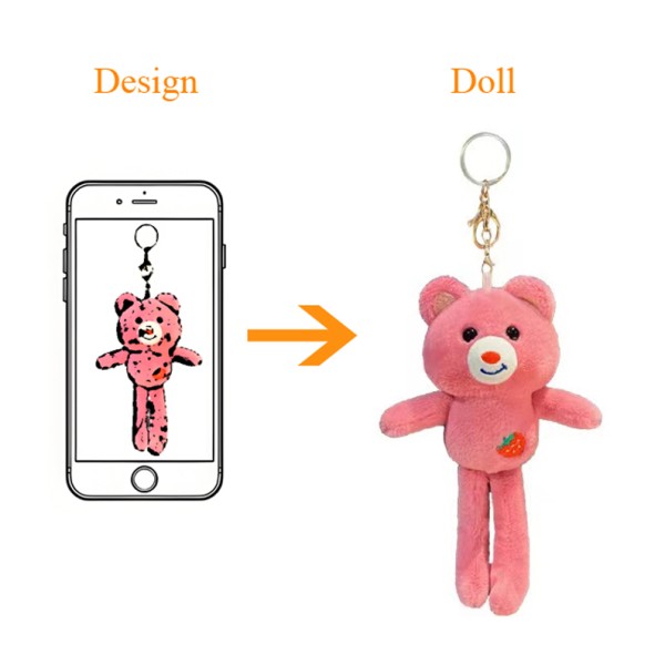 Teddy Bear Keychain Factory - Bulk Custom Soft Stuffed with Clothes