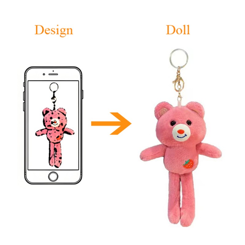 Teddy Bear Keychain Factory - Bulk Custom Soft Stuffed with Clothes