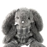Grey Bunny Plush Supplier - OEM Custom Long Eared with Dress