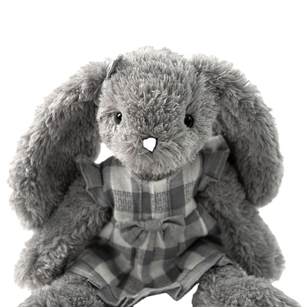 Grey Bunny Plush Supplier - OEM Custom Long Eared with Dress