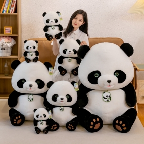 Panda Plush Manufacturer - Black White Rag Doll