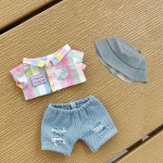 Doll Clothes Factory - 17cm Rainbow Plaid Set