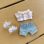 Doll Clothes Factory - 17cm Rainbow Plaid Set