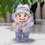 Doll Clothes Factory - 17cm Rainbow Plaid Set