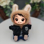 Doll Clothing Factory - Checkered Overalls Animal