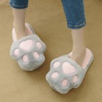 Slippers Factory - Cartoon Cat Claw Indoor Warm Slippers