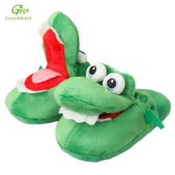 Slippers Factory - Non-Slip Crocodile Plush Slippers