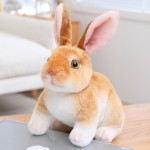 Plush Toy Factory - Big Face Rabbit with Moving Ears