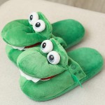 Slippers Factory - Non-Slip Crocodile Plush Slippers