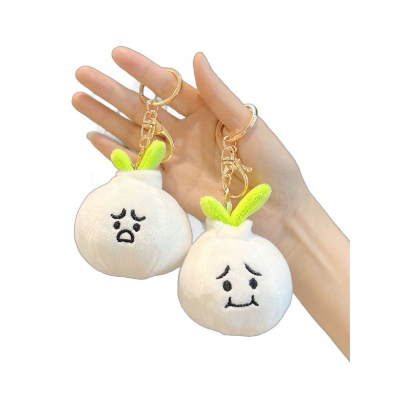 Plush Toy Factory - Garlic Chili Onion Keychain Pendant