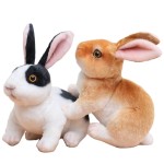 Plush Toy Factory - Big Face Rabbit with Moving Ears