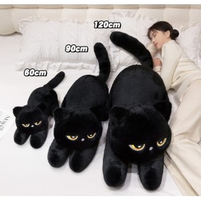 Cat Plush Pillow Manufacturer - OEM Custom 60cm Black Wink