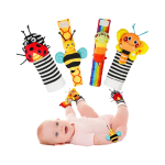 Baby Rattle Manufacturer - OEM Custom 4 Set Wrist Socks