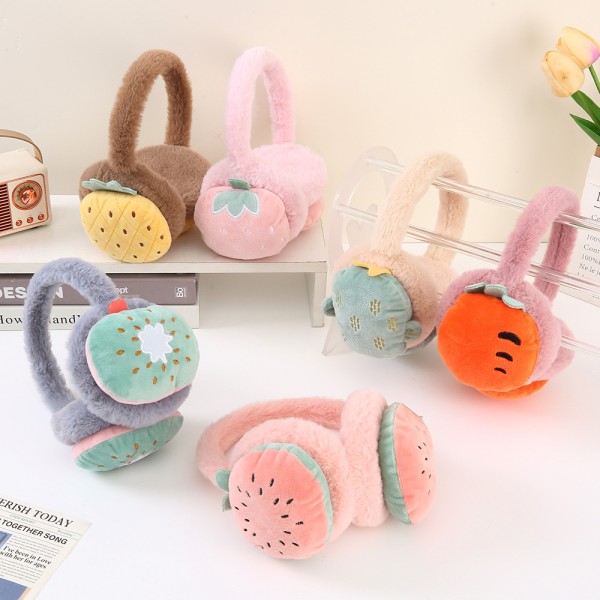 Plush Earmuffs Supplier - OEM Custom Foldable Fruit Design