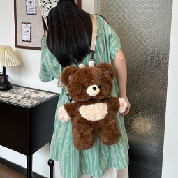 Bear Backpack Factory - OEM Custom Brown Love Doll