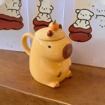 Ceramic Mug Manufacturer - 3D Capybara Couple Novelty Mug