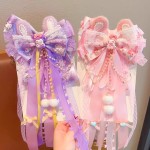 Hairpin Factory - Pink Bow Lolita Tiara Necklace