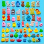 Bath Toy Factory - Yellow Duck Squeaky Animal Set