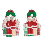 Snowman Ornament Factory - Resin Snowman Elk Ornament Set