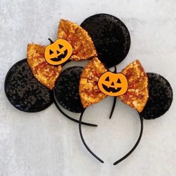 Halloween Headband Factory - Pumpkin Bat Party Headband